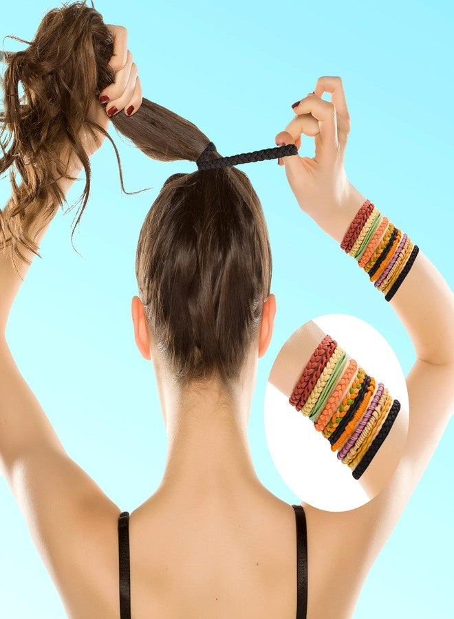 Bouiexye إكسسوارات شعر بوهيمية من Bouiexye للنساء: 24 ربطة شعر، 6 أنماط، 10 ألوان، لا تسبب أي ضرر للشعر الكثيف - Image 2